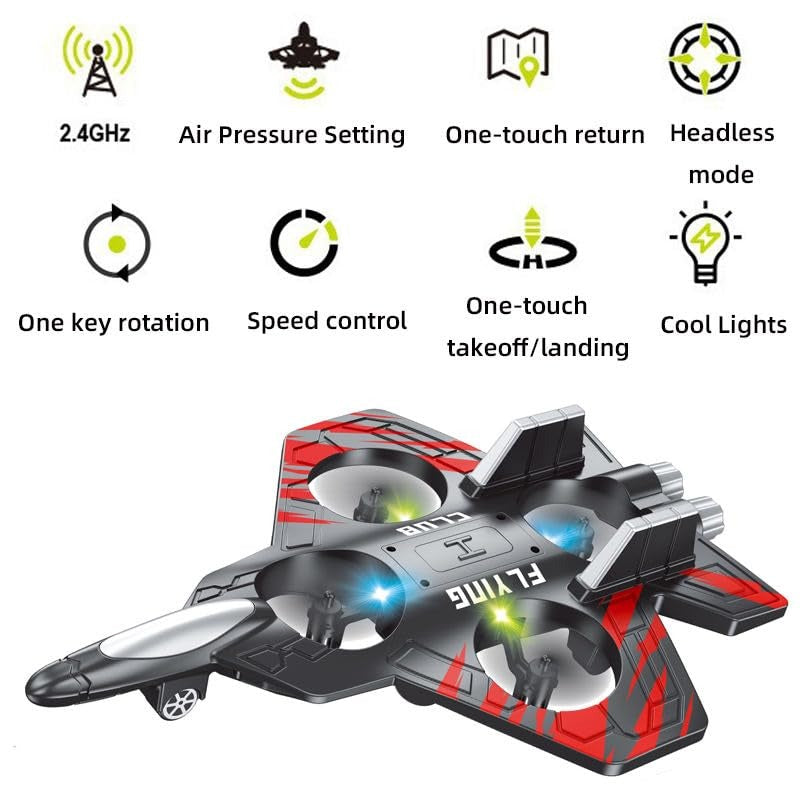 Hanndy™ | 2.4GHz RC Thunder Fighter Jet – Stunt Jet with LED Lights