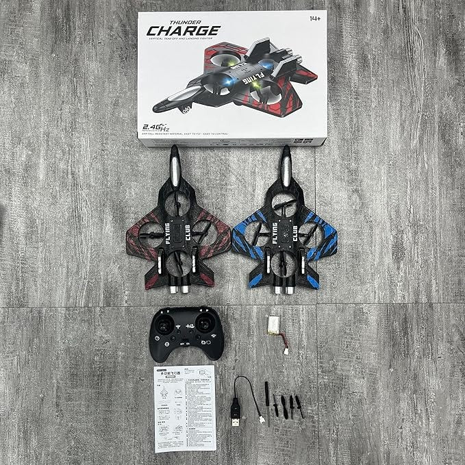 Hanndy™ | 2.4GHz RC Thunder Fighter Jet – Stunt Jet with LED Lights